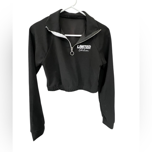 G Mini Tops - G mini black quarter zip track jacket